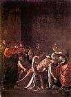 Caravaggio The Raising of Lazarus painting